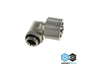 Compression Fitting 1/4G 90° Tube 11/16mm Silver Nickel